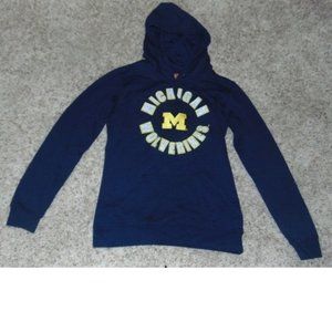 Womens Michigan Wolverines Sweatshirt Hoodie UOM Blue X-Large NCAA Pullover
